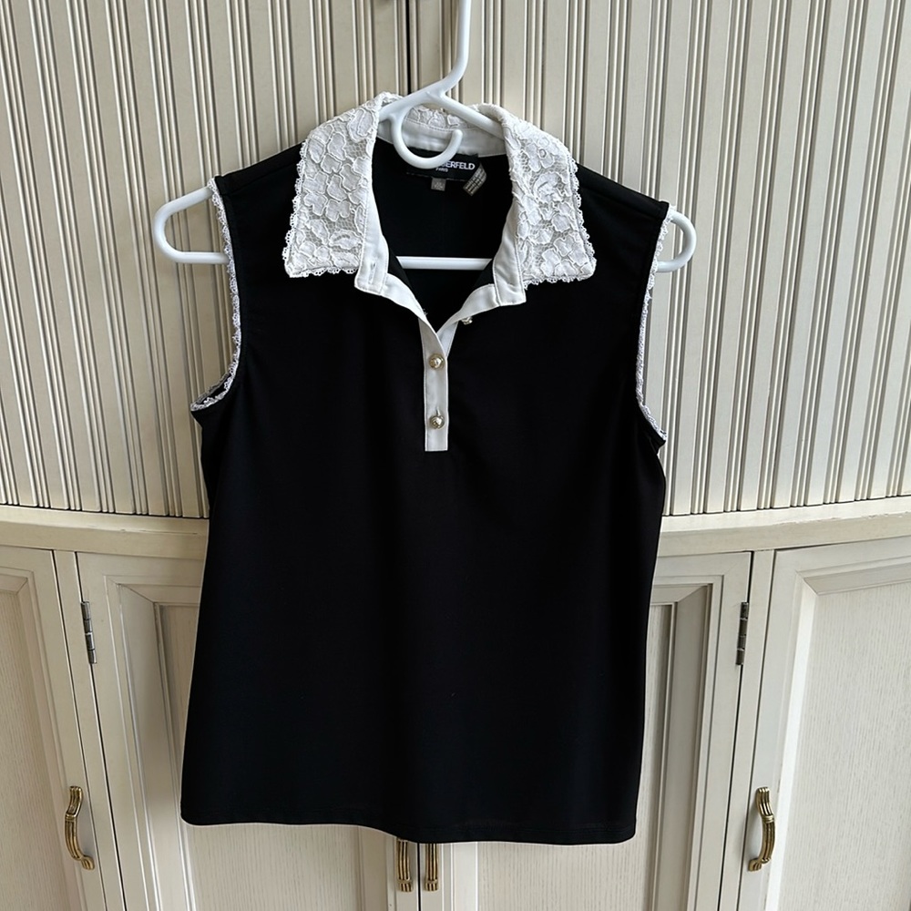 Karl Lagerfeld Paris, sleeveless blouse
